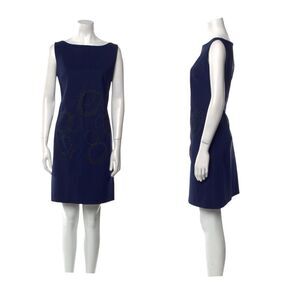 CHIARA BONI La Petite Robe Blue Printed Mini Dress, Size M (Italian 44)